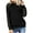 Black, variant on Fesfesfes Women Hooded Fall Lace Long Sleeve Hoodie Splicing Pockets Hooded Sweatshirts Coat Tops Plus Size $10