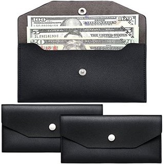  BLMHTWO Cash Envelope Wallet, Cash Envelopes for Budgeting Money  Envelopes for Cash Pu Leather Cash Men and Women Envelopes for Budgeting  Reusable For Cash Check Billing（Pink） : Office Products