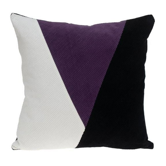 Arcas Transitional White Square Throw Pillow