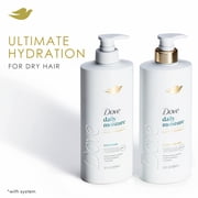 Dove Damage Therapy Shampoo for Dry Hair Daily Moisture with Bio-Protein Care Technology and Hyaluronic Serum, 28 Fl Oz