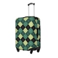 thumbnail image 2 of Xecao Green Squares print Elastic Luggage Cover, with double-sided print , is perfect for travel, business, and daily use, 2 of 9