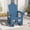 Blue, variant on SERWALL Outdoor Glider Chair, HDPE Wood-Like Patio Glider Rocker All-Weather Porch Glider Gray