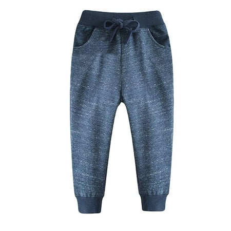 

ZIZOCWA Kids Joggers Boys Thickern Pants Baby Boy S Jogger Pants Dinosaur Car Animal Print Drawstring Elastic Tie-Up Waist Sweatpants Dark Blue Dark Blue100