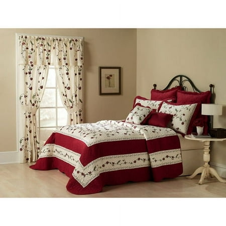 Madelyn Bedspread, Burgundy