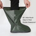 thumbnail image 3 of Fundas impermeables para zapatos, reutilizables y plegables para botas de lluvia, capa impermeable integrada con cremallera, antideslizante, equipo de lluvia para hombres y mujeres, 3 of 4