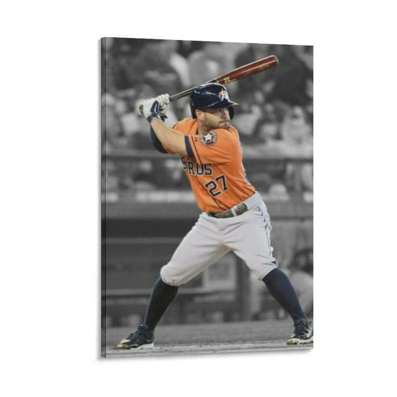 Jose Altuve Canvas Poster Wall Art Picture Painting Poster Canvas Print Posters Artworks Bedroom Living Room Decor 20x30inch(50x75cm)