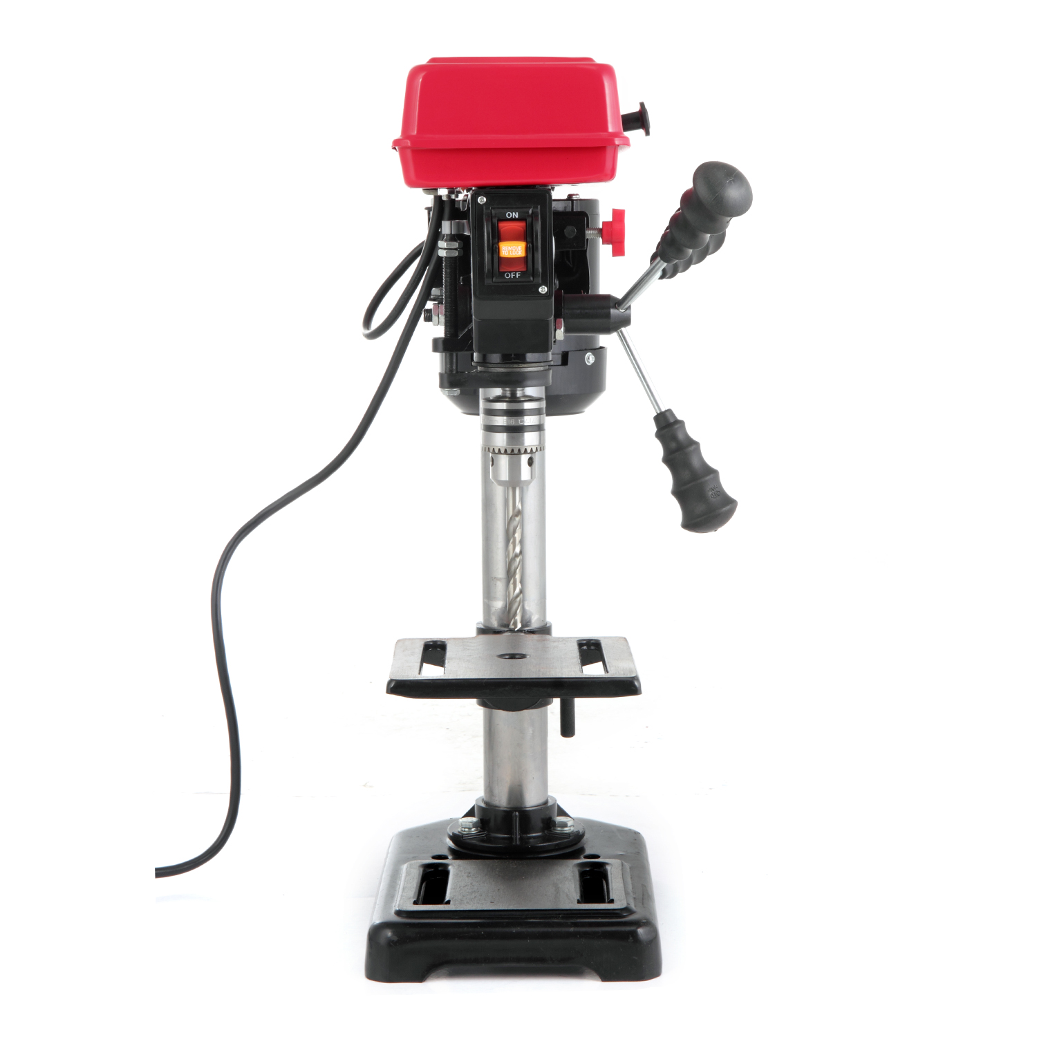 Hyper Tough 2.4 AMP Corded 8 inch Drill Press, 1/2 inch Chuck, 5 Speed with Depth Stop and Three Stem Handle - image 2 of 11