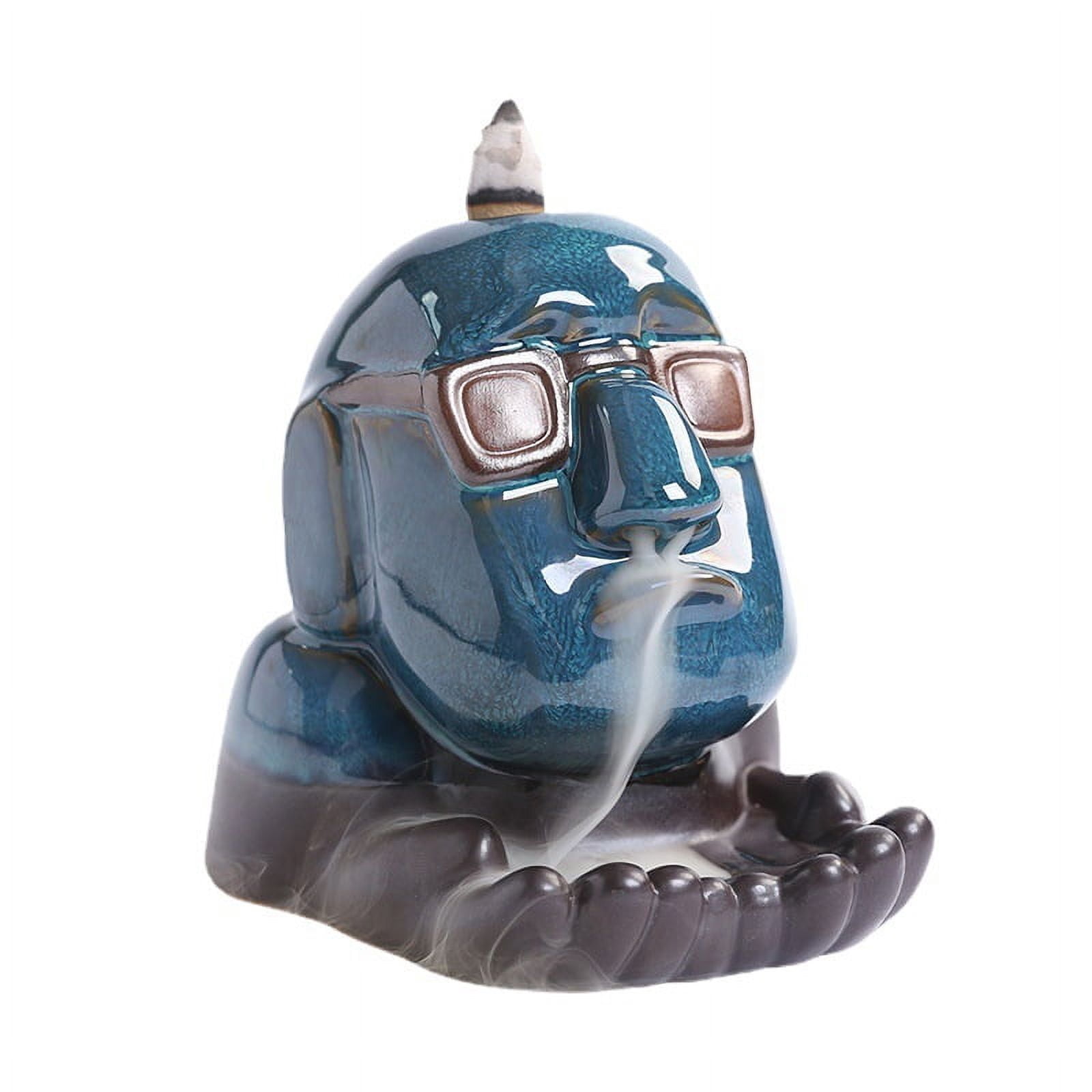 The East Incense Burner, Backflow Incense Burner Incense Holder Ceramic Ornaments Flow Smoke Aromatherapy Burner Zen Decor