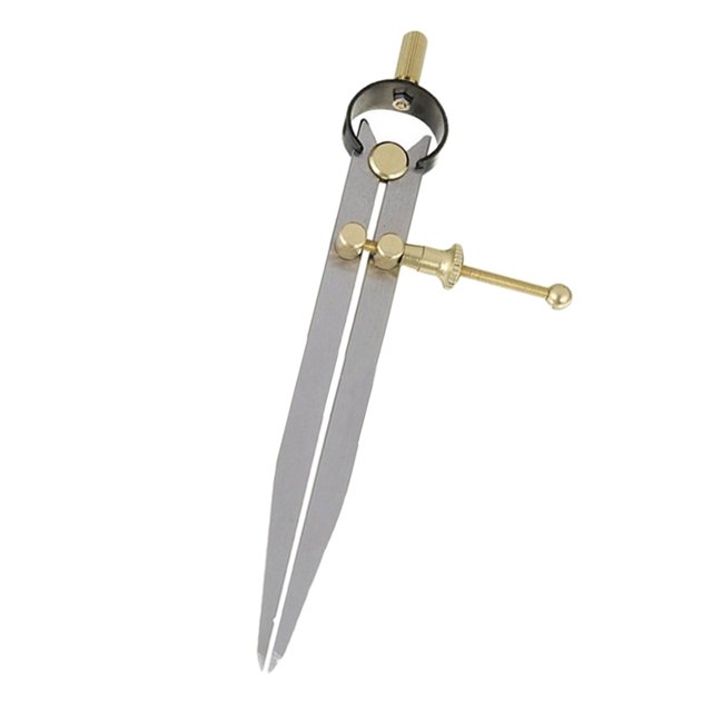 Brújula de Marcación Bloqueable de Cuero Rascador Brújula Fabricante Separador de Alas de Marcaje de Desprendimiento Ajustable 100mm Soledad divisor de ala