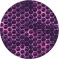 thumbnail image 1 of Ahgly Tapis d'Intérieur Lavable en Machine Carré Transitionnel Orchidée Foncée Violet, 3 Pieds Carré, 1 of 7