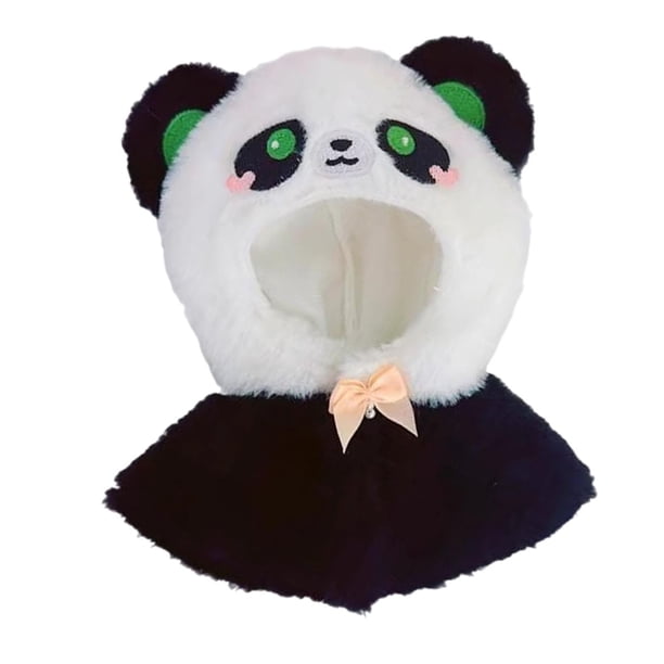 Ropa de muñeca de felpa Baoblaze de 17 cm traje negro para coleccionables
