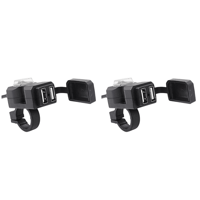 Adaptador corriente USB dual Toma al 12V-24V Accesorios para motos