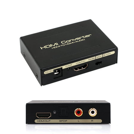 HDMI to HDMI SPDIF RCA L/R Audio Extractor