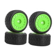 thumbnail image 3 of Xuanheng 4Pcs Wheels Rims Set Modification Replacement for Micro T 244016 1/28 RC Car Green, 3 of 5