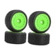 thumbnail image 3 of 4x Llantas RC Neumáticos Ruedas Repuestos Caucho Profesional DIY Modificado Reemplazo Verde, 3 of 5