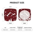 thumbnail image 6 of Gaeub Christmas Tree Buffalo Plaid Square Chair Seat Covers, Stretch Fitted Printed Chair Seat Cushion Cover for Kitchen, Office - One Size, 6 of 9