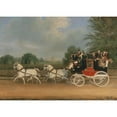 thumbnail image 3 of James Pollard 14x11 Black Modern Framed Museum Art Print Titled - The London-Faringdon Coach Passing Buckland House, Berkshire (1835), 3 of 5