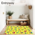thumbnail image 3 of ODIKA 5'x7' Machine Washable Non-Slip Area Rug, Preschool Literacy Celebration Decorative Teaching High Traffic Rug, Yellow, 698270, 3 of 7
