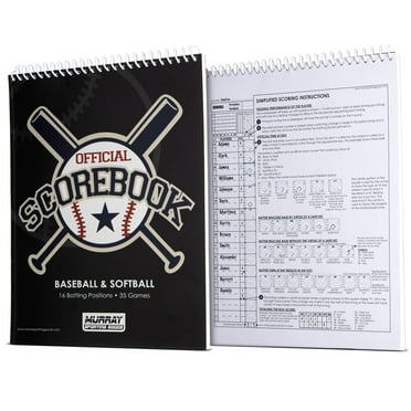 Murray Sporting Goods Baseball/Softball Scorebook - 35 Games - 16 Players