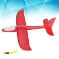 thumbnail image 2 of Manual de modelo de avión, planeador volador giratorio con luces LED en la cabeza y el cuerpo para que los niños jueguen (rojo), 2 of 7