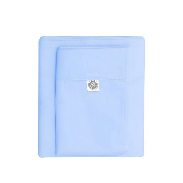 Juego de Sábanas para Cuna Algodón Colors Azul 70 x 130 cms