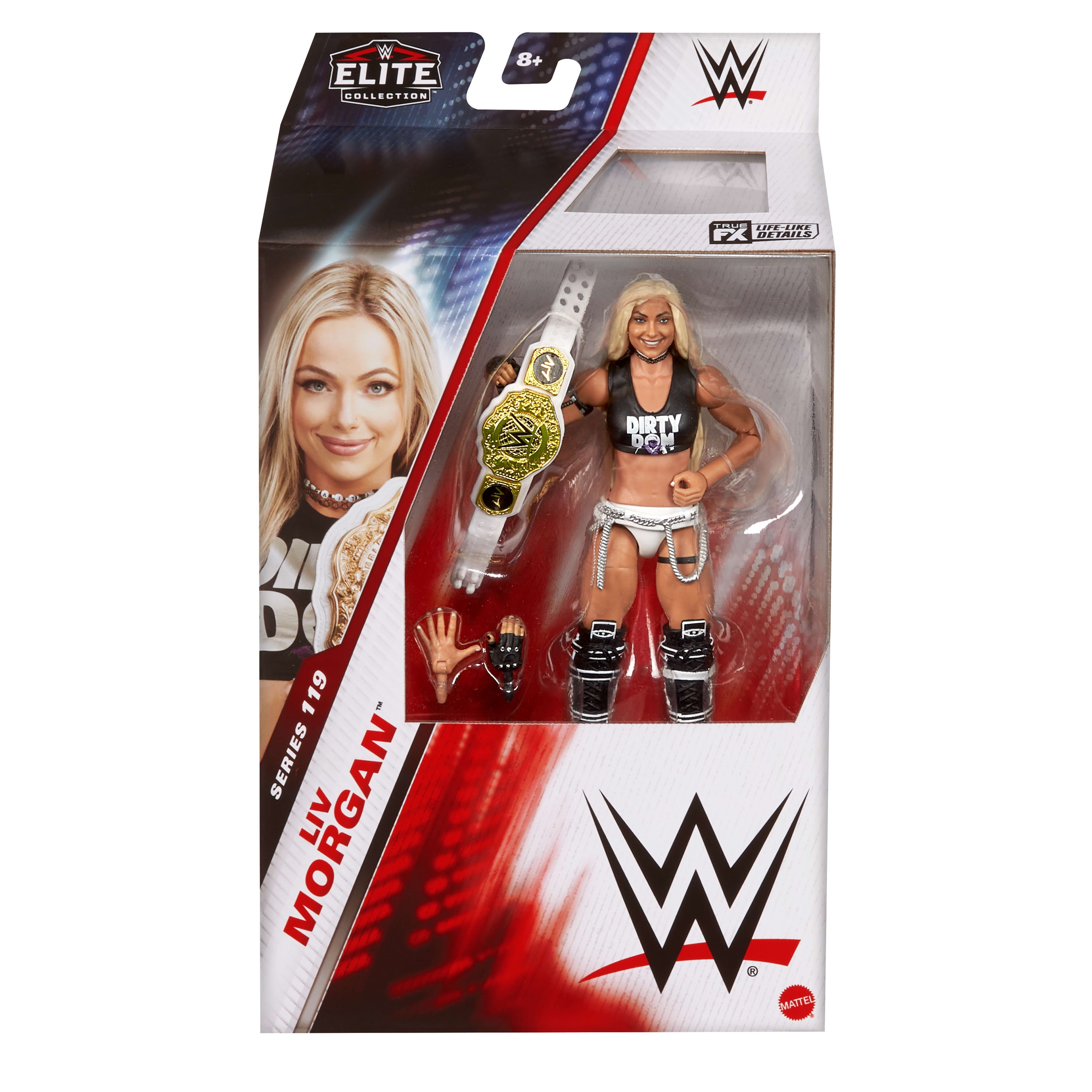 WWE Elite Liv Morgan Action Figure, Series #119, 6-inch Collectible with Articulation & Accessories