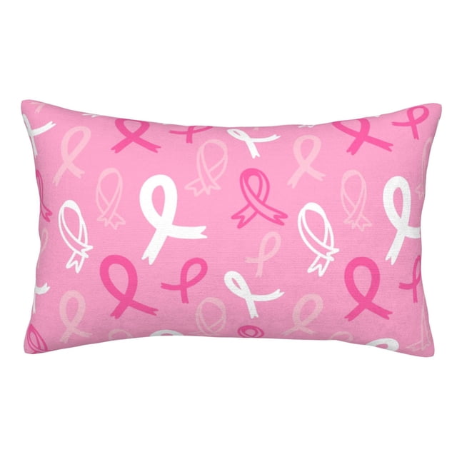 Balery Breast Cancer Awareness (3) Funda de Cojín Estampada, Regalos para Mujeres, Regalos de Amor para Ella, Regalos para Novia o Esposa, Funda de Almohada-20"x30"