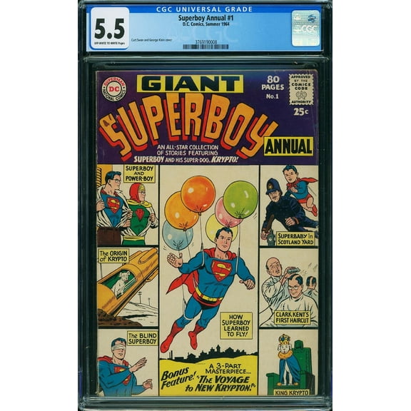 Superboy Annual #1 - CGC 5.5 Comic Book