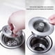 thumbnail image 2 of Kitchen Sink Drain Stopper Strainer, 3-in-1 Pop-Up Sink Strainer with Stainless Steel & ABS for Universal Sinks, 2 of 5