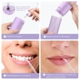 thumbnail image 6 of Sejoy Portable Water Flosser, Cordless Teeth Cleaner, 1900 Times/Min Pulse Rate Rechargeable Teeth Cleaner, 3 Modes with 140ml Tank, Purple, 6 of 8