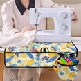 thumbnail image 4 of HELLHERO Christmas Sewing Machine Mat Foldable Waterproof Scratch-proof Beautiful & Practical Fusion 25.2×24.4 Inch for Home Sewing Classes Lemon & Tropical Leaves Pattern, 4 of 5