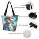 thumbnail image 4 of Fotbe Stylish Dog in Denim Outfit Bolsa de Playa con Estampado, Bolsa de Hombro, Bolsa de Mano Espaciosa, Bolsa de Viaje Ligera, Bolsa de Compras Versátil, 4 of 6