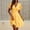 *Yellow, variant on ClodeEU Women's V Neck Puff Sleeve Floral Mini Dress,Casual Wrap A Line Flare Sundress Yellow,Women's Plus L