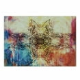thumbnail image 1 of Mandala Cutting Board, Ornate Original Mandala Sketch over Colorful Dirty Digital Collage Mystic Pattern, Decorative Tempered Glass Cutting and Serving Board, Small Size, Multicolor, by Ambesonne, 1 of 1