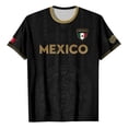 thumbnail image 5 of 2026 New Mexico Soccer Jersey Adult, Mexican Jersey Soccer T-Shirt, Mexico National Team Pattern Crew Neck Short Sleeve Athletic Casual Football Top for Adult, 5 of 6
