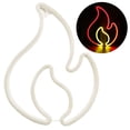 thumbnail image 2 of Sunjoy Tech LED Lamp Creative Shape Non-Glaring Battery-powered Super Bright Energy-saving Decorative PVC Hanging Flame Shaped LED Light Neon Lamp for Bar, 2 of 8