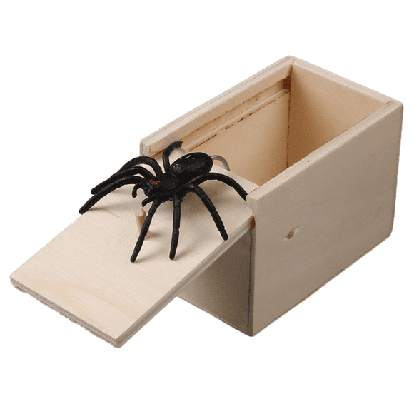 Spider Box Prank, Practical Handcrafted Surprise Joke Boxes, Funny Wooden Surprise Box Prank