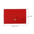 thumbnail image 2 of REGALWOVEN Mini Envelopes, Small Holders Retro Gold Heart Design for Weddings and Birthdays Red, 2 of 6