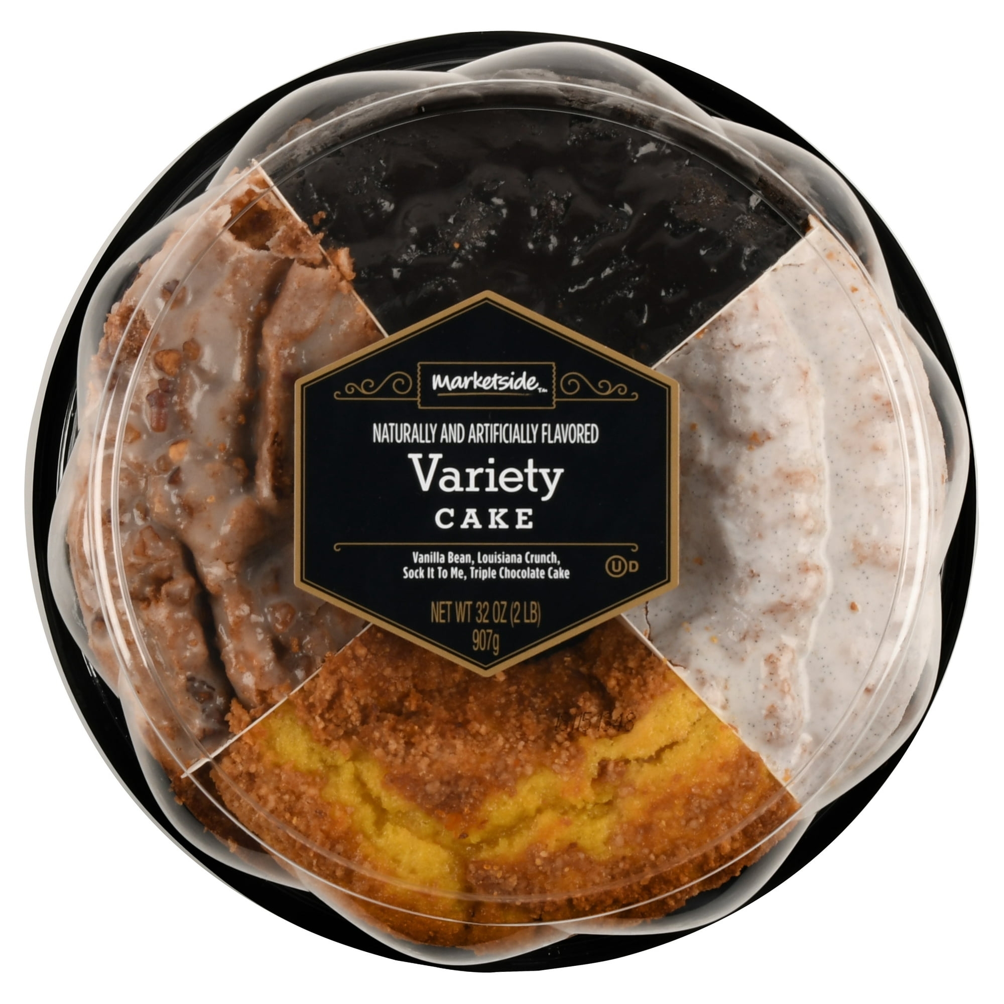 Marketside Variety Cake, Vanilla Bean/Louisiana Crunch/Sock It To Me/Triple Chocolate Cake, 32 oz