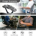 thumbnail image 4 of FKELYI Black Zebra Print Office Chair Slipcover with 2 Pcs Stretchable Armrest Covers High Back Swivel Boss Chair Protector Cover Anti-Dust Armchair Decor, Small, 4 of 6
