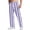 Purple, variant on Men's Checkered Stripe Casual Pants, Relaxed Straight Leg, Drawstring Waist, Multiple Pockets for Everyday Comfort and Style,Purple L