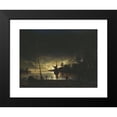 thumbnail image 2 of Anthonie van Borssom 14x12 Black Modern Framed Museum Art Print Titled - Moonlit Landscape (1640 - 1677), 2 of 5
