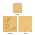 thumbnail image 6 of Mainstays Super Soft Brushed Microfiber Bed Sheet Set, Golden Mustard, Twin-XL, 3 Piece, 6 of 13