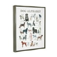 thumbnail image 5 of Stupell Industries Dog Alphabet Multiple Breeds Educational Animals Chart Graphic Art Luster Gray Floating Framed Canvas Print Wall Art, Design by Dishique, 5 of 5