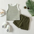 thumbnail image 6 of Sngxgn Toddler Baby Boy Fall Winter Outfits Crewneck Sweatshirt Casual Pants 2Pcs Clothes Set(Green,100), 6 of 6