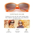 thumbnail image 2 of Giselle Cat Eye Rhinestone Kids Retro Sunglasses for Teens Girls Children Age 6-14 Trendy Glasses, 2 of 7