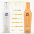 thumbnail image 2 of Global Keratin GKhair Shield Shampoo and Conditioner Duo (240ml/ 8.11 fl. oz) | Organic Argan Oil Hair Serum 50ml For Frizz Control Dry Damage Hair Repair, 2 of 8