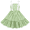 Green, variant on Girls Dress White Black Plaid 1950s Vintage Strap Sleeveless Casual 5 Years