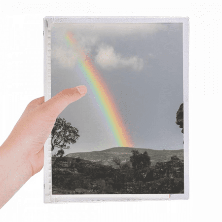 Rainbow Forestry Science Nature Scenery Notebook Loose Diary Refillable Journal Stationery