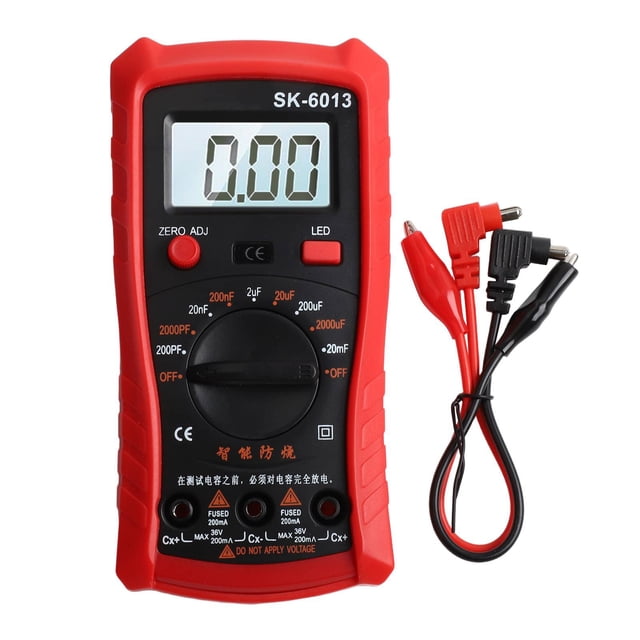Digital Capacitance Meter with Multi Range Measurement and Fine Test Pen Design